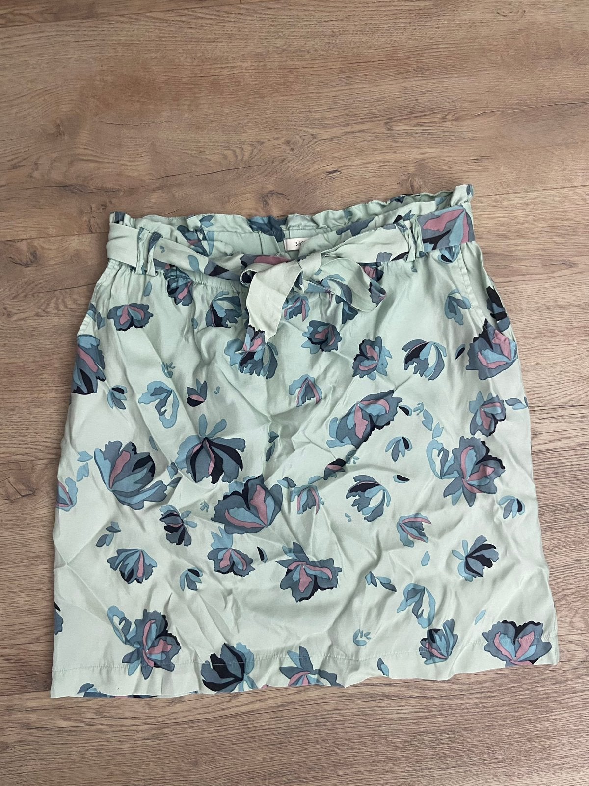 Sissy-Boy mintgroene bloemenrok high waist paperbag maat M, Maat 38/40 (M), Ophalen of Verzenden, Zo goed als nieuw, Boven de knie