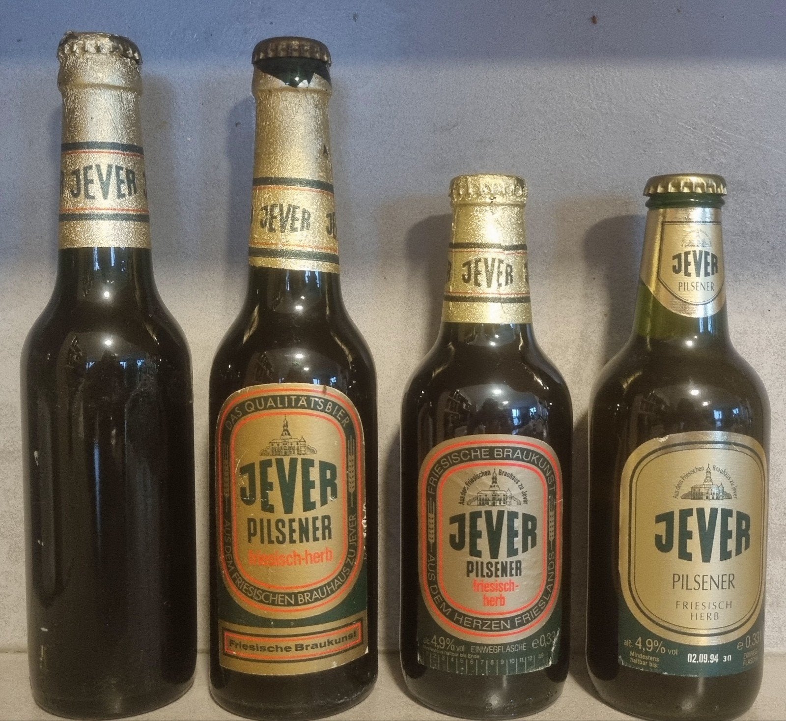 4x Jever, Ophalen of Verzenden, Zo goed als nieuw, Flesje(s), Overige merken