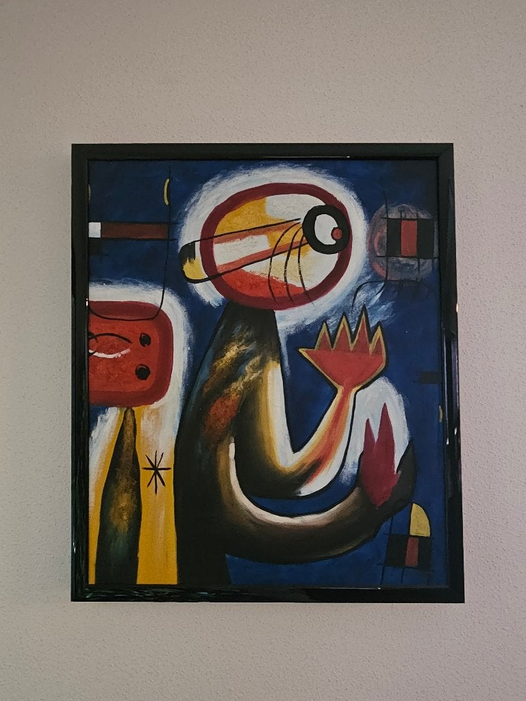 Schilderij Ladders Cross the Blue Sky in a Wheel of Fire, Ophalen