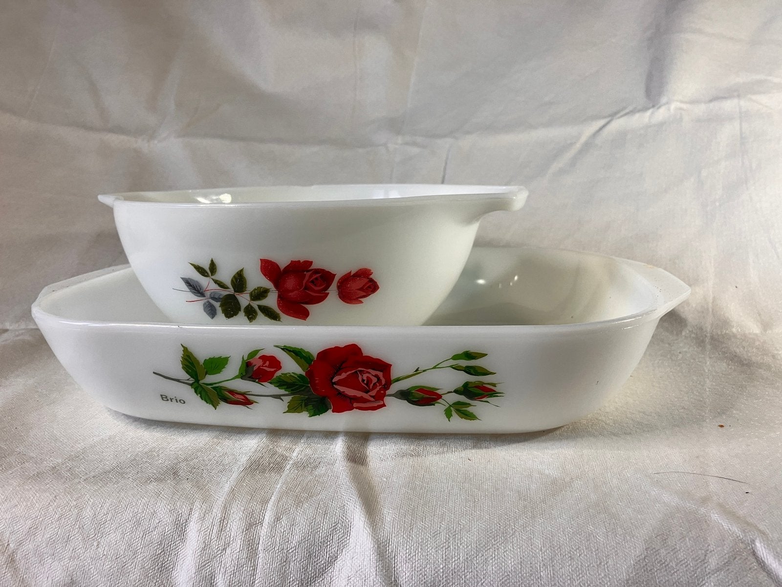JAJ pyrex ovenschalen 2x retro, Ophalen of Verzenden