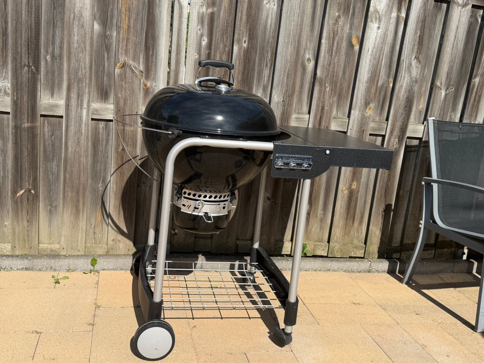 Weber houtskool bbq, Tuin en Terras, Ophalen, Zo goed als nieuw