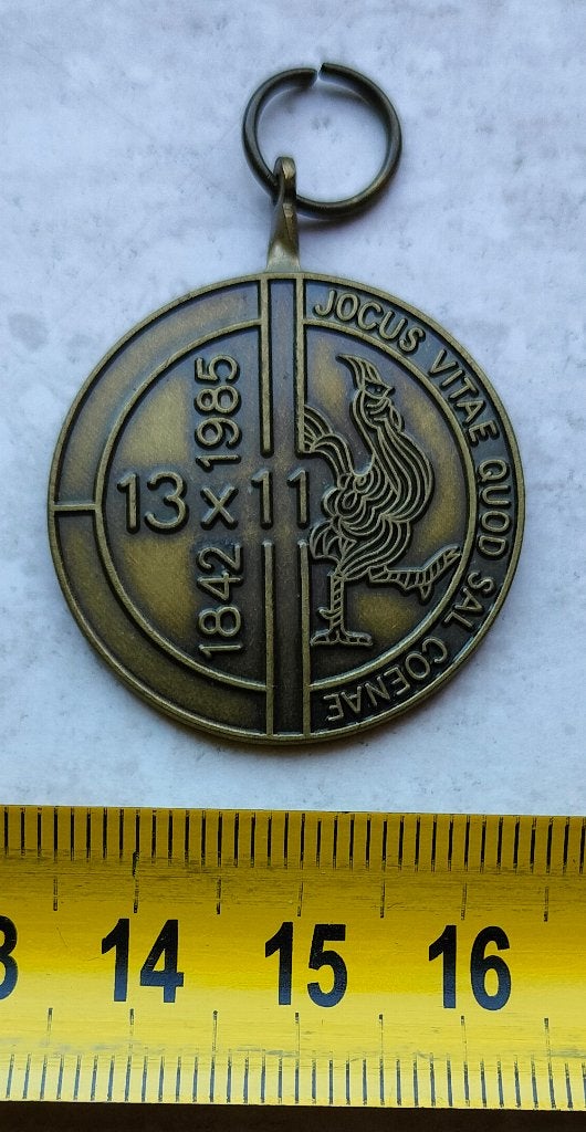 Jocus vastelaovend of carnaval medaille uit 1985, 13x11 jaar, Ophalen of Verzenden, Overige materialen, Nederland