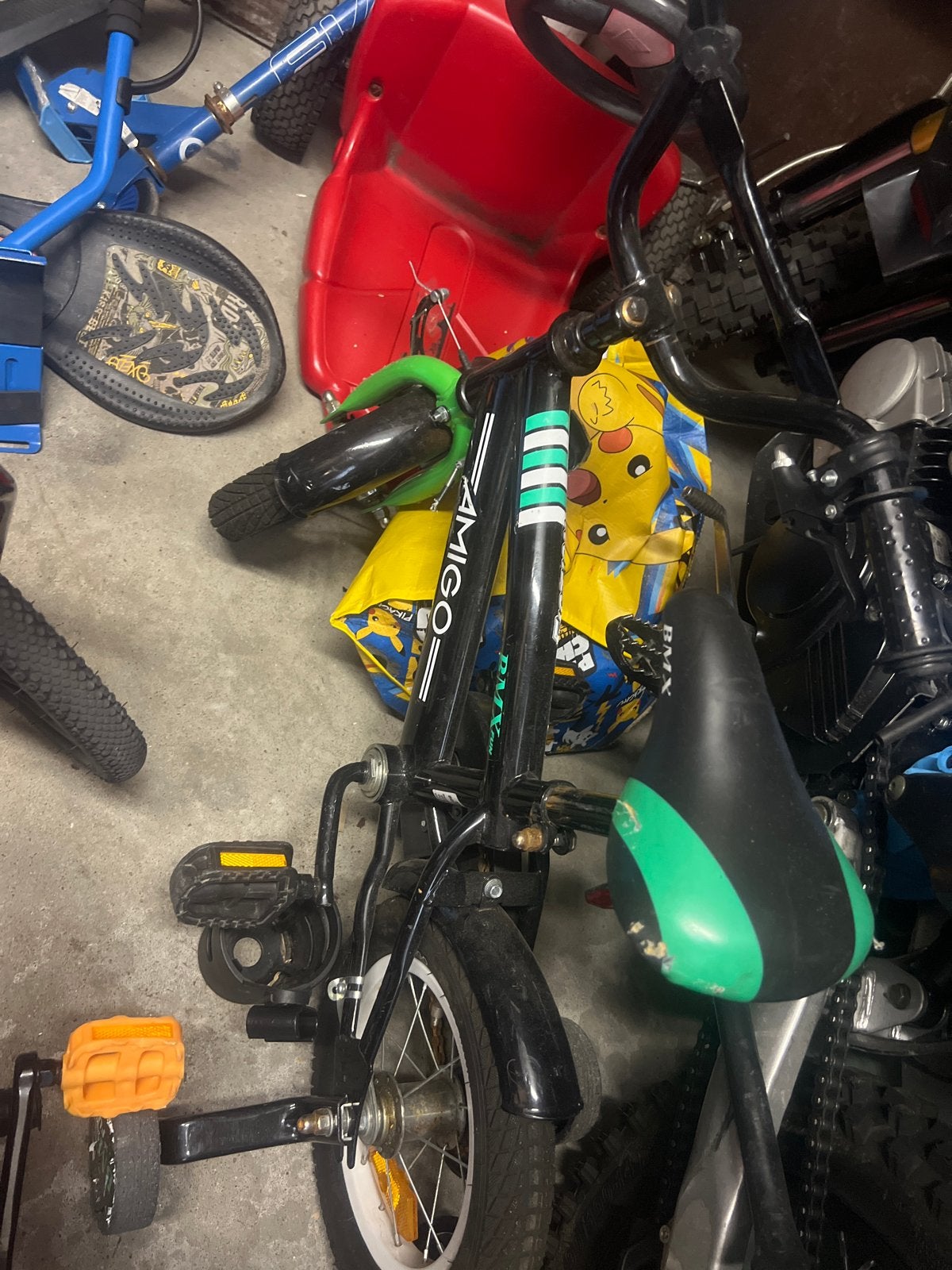 Amigo BMX kinderfiets met zijwieltjes, Fietsen en Brommers, Fietsen | Kinderfietsjes, Ophalen, Terugtraprem, Zijwieltjes, 16 tot 20 inch