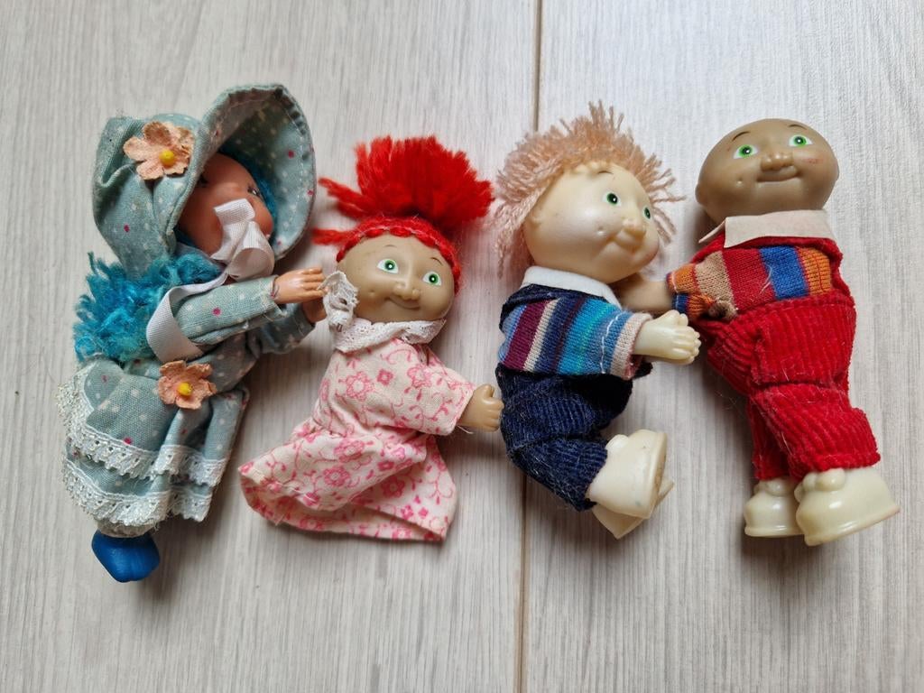 4 x cabbage patch kids knijpbeestjes pencil clips huggers, Ophalen of Verzenden, Zo goed als nieuw, Stoffen beer, Overige merken