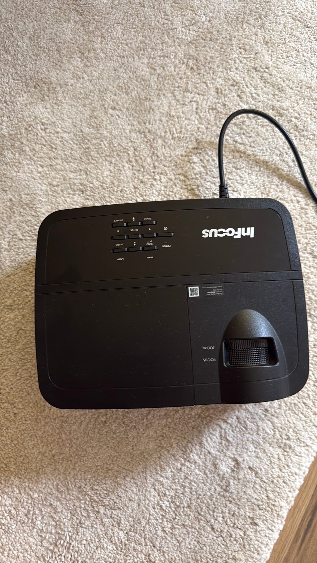 Infocus beamer IN 112x, Ophalen
