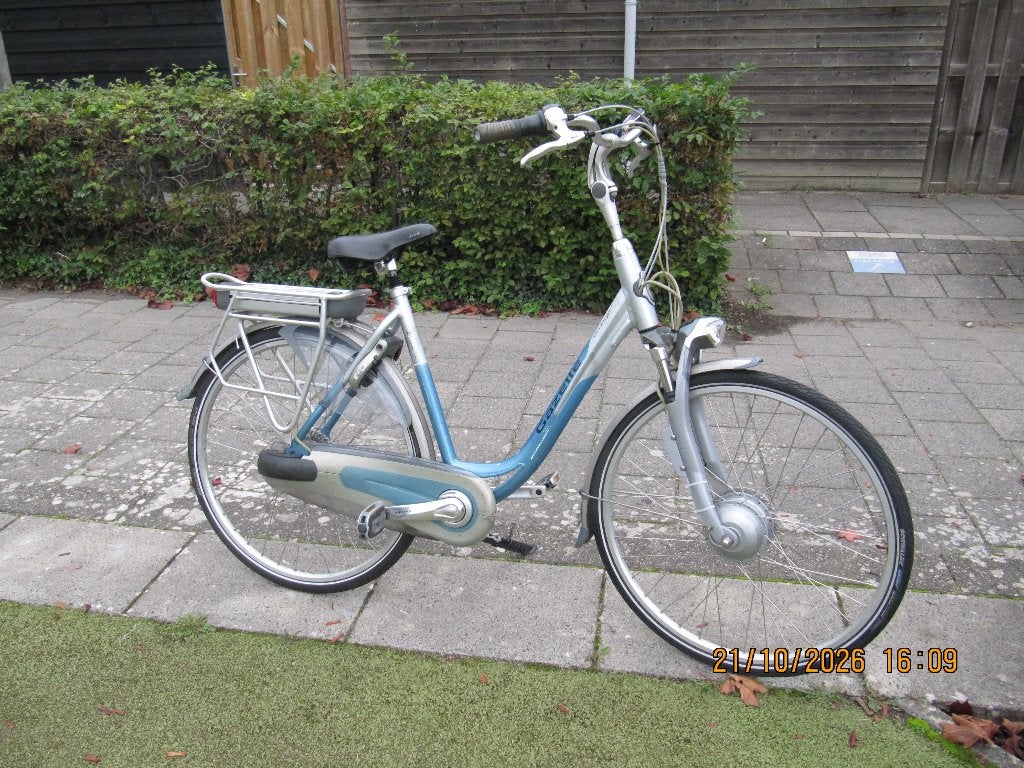 Gazelle orange Innergy elektiche fiets goed werkende, Ophalen, Minder dan 30 km per accu, Gebruikt, 51 tot 55 cm