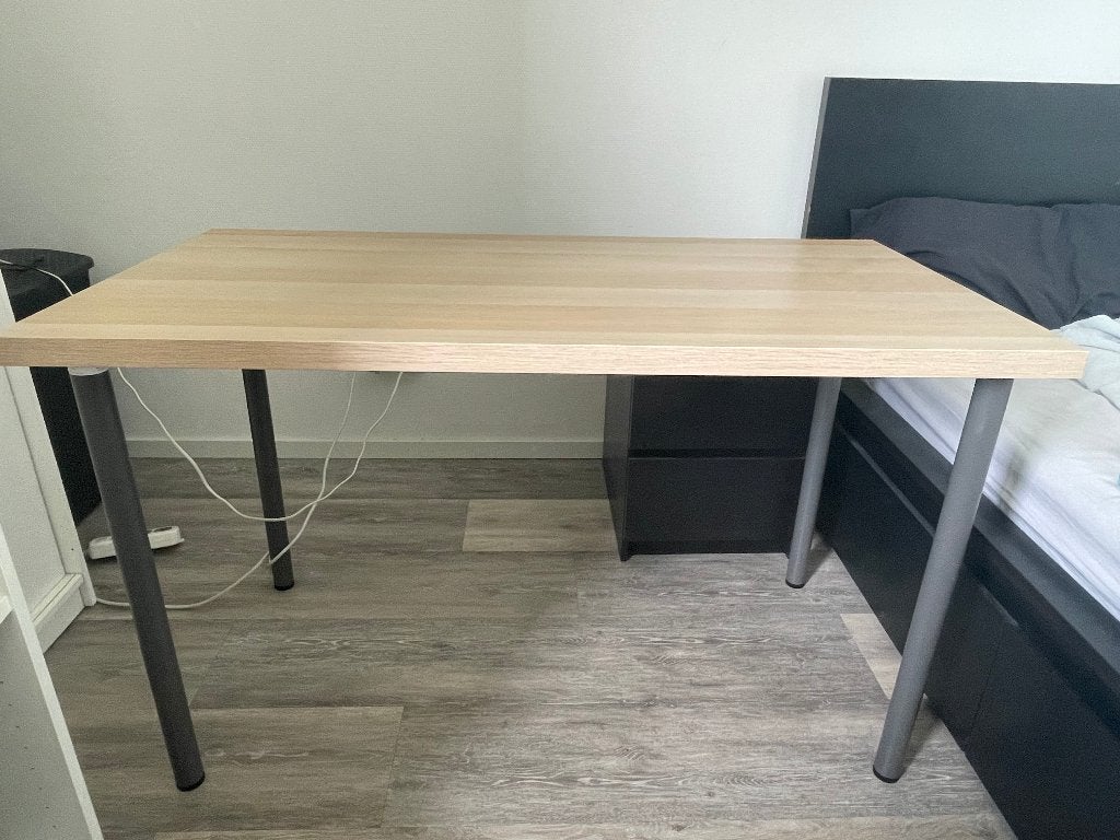 Wooden desk (Will be available in mid Oct), Ophalen of Verzenden, IKEA, Hout