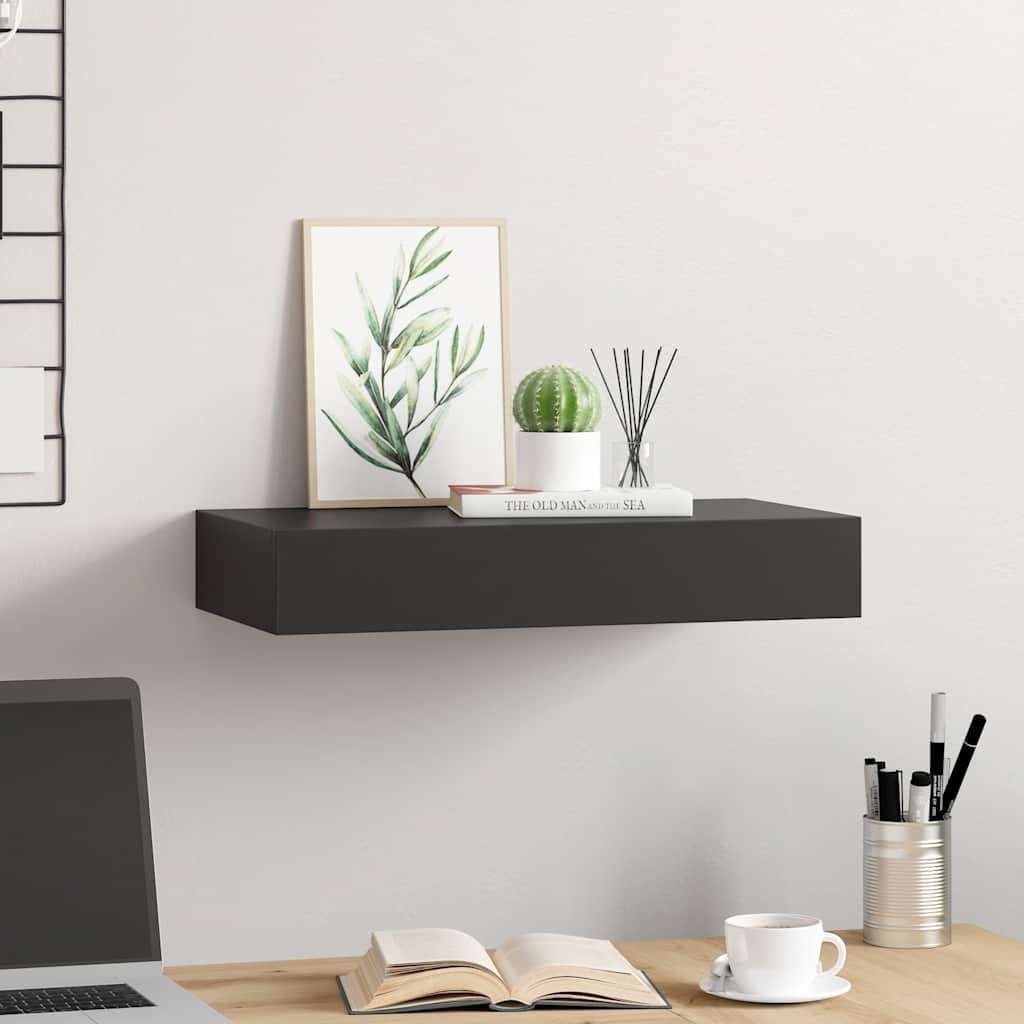 Wandplank + lade MDF zwevend zwart GRATIS VERZONDEN!, Verzenden, Nieuw, Nvt, Nvt