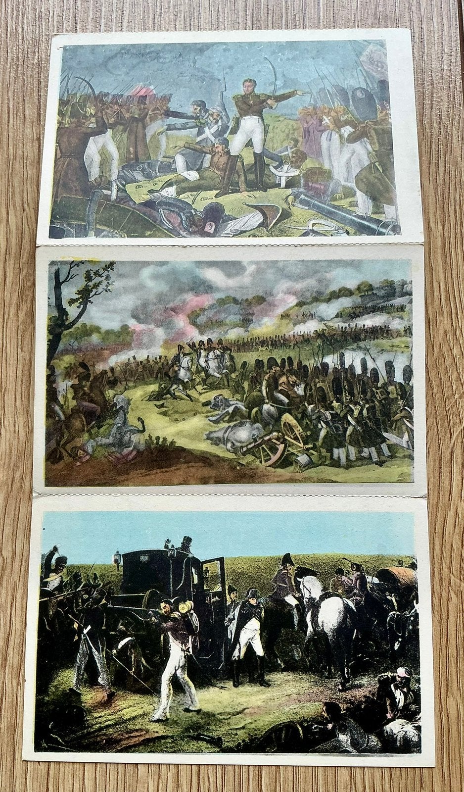 Vintage prentbriefkaarten “Waterloo 1815”, Ophalen of Verzenden, Voor 1920
