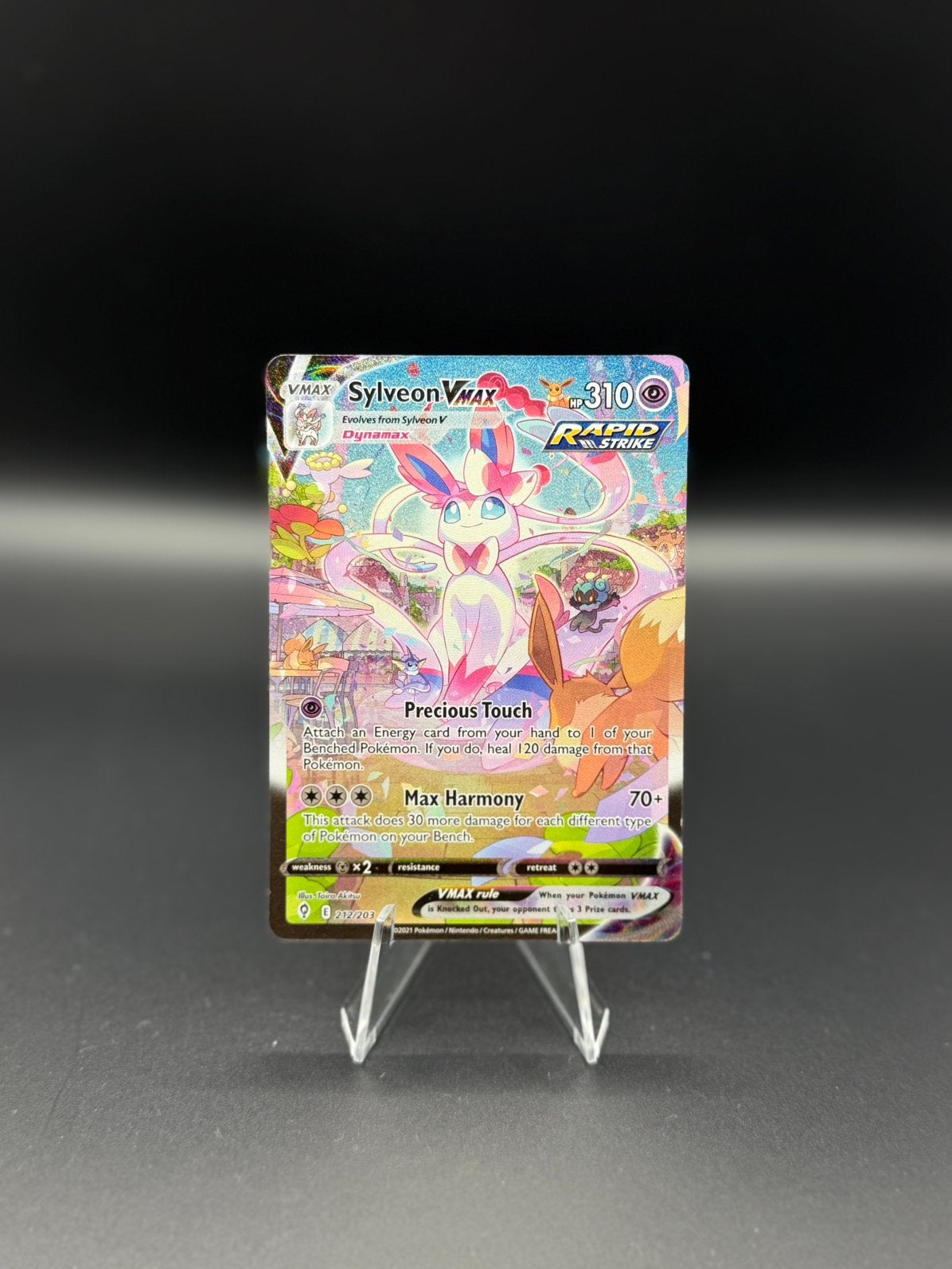 Pokemon Sylveon vmax #212 Evolving Skies, Hobby en Vrije tijd, Ophalen of Verzenden, Zo goed als nieuw