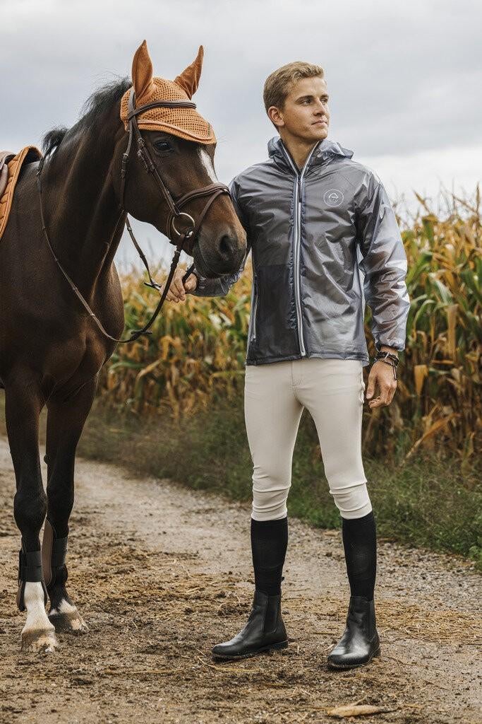 EquiTheme regenjas Saigon grijs, Dieren en Toebehoren, Paardrijkleding, Ophalen of Verzenden, Nieuw, Dames, Bovenkleding