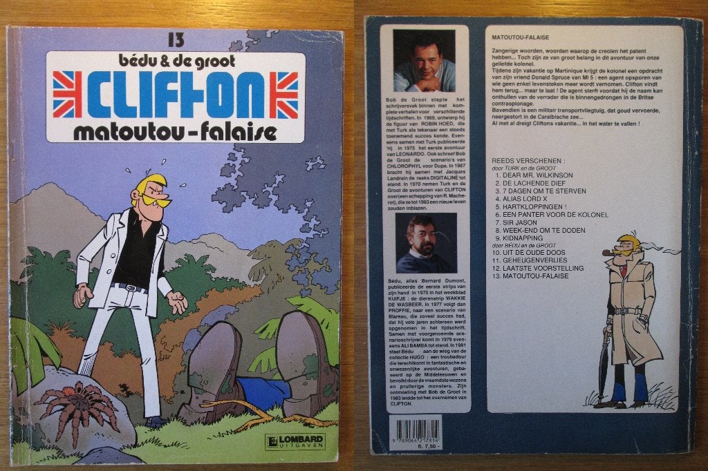 Clifton 13 - Matoutou-Falaise (SC), Eén stripboek, Ophalen of Verzenden, Gelezen, Bédu & De Groot