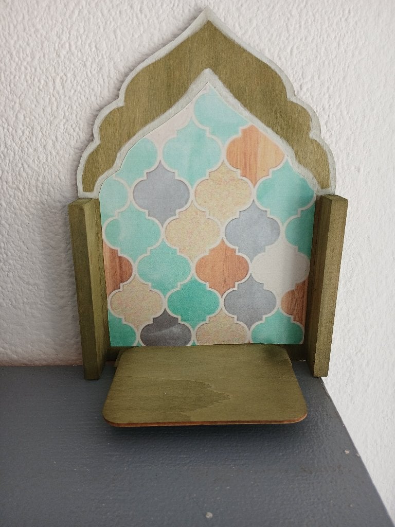 huis altaartje, Hout, Meerkleurig, Verzenden, Overige stijlen