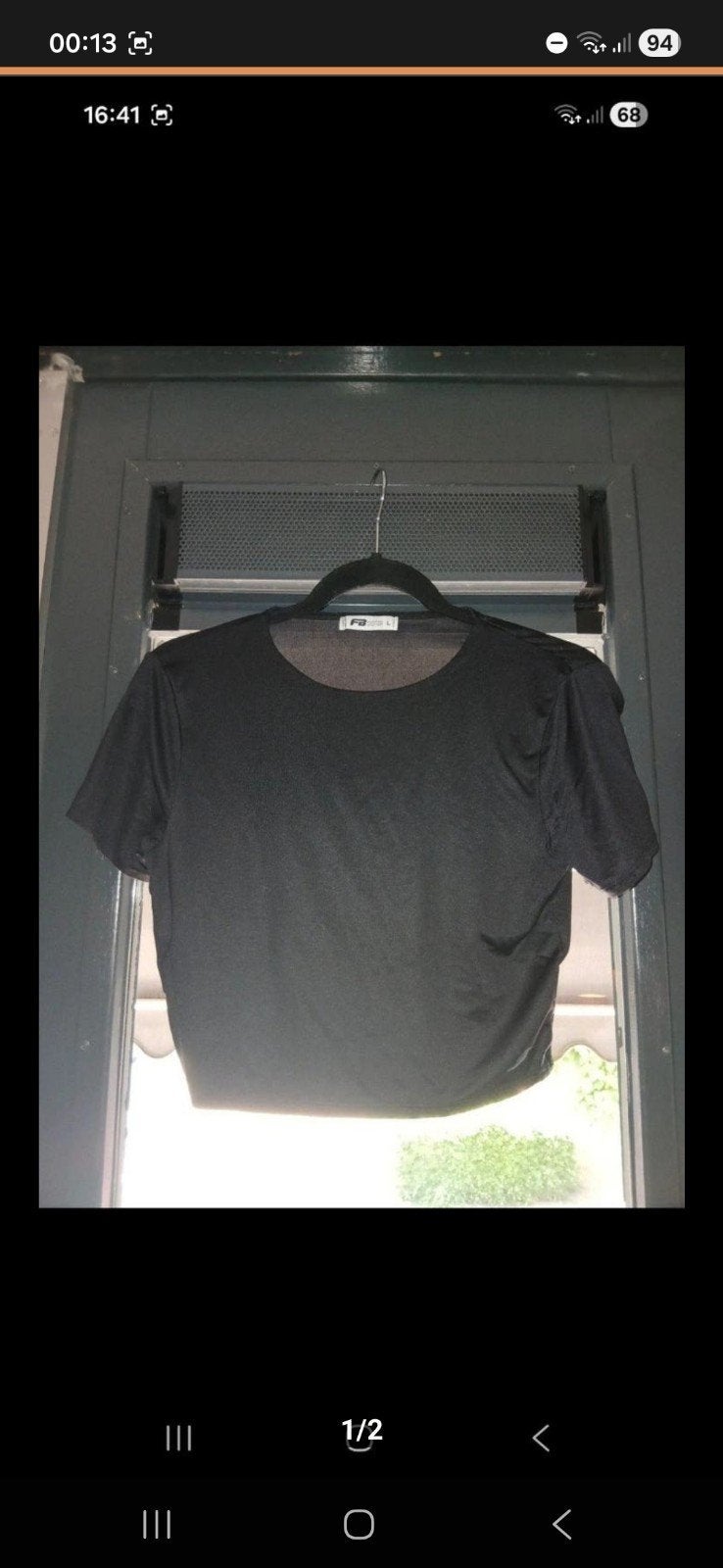 Zwarte croptop, Kleding | Dames, Tops, Ophalen, Zwart, Maat 42/44 (L), New Yorker