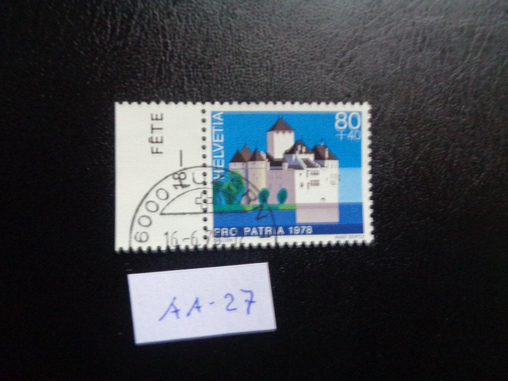 zwitserland - kasteel wassenberg 1978 (aa-27), Ophalen of Verzenden, Gestempeld