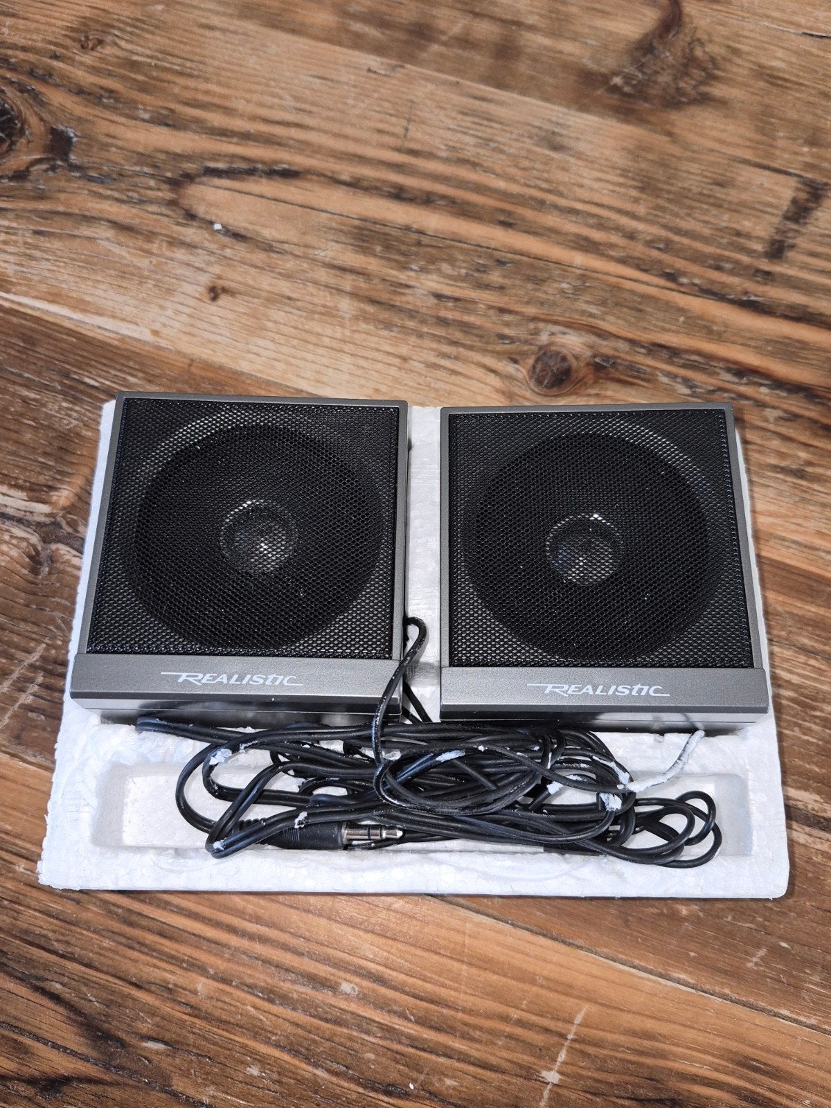 Realistic Micro Stereo Speakersysteem 40-9021 voor Walkman, Audio, Tv en Foto, Overige merken, Stereo speakers, Gebruikt, Ophalen of Verzenden
