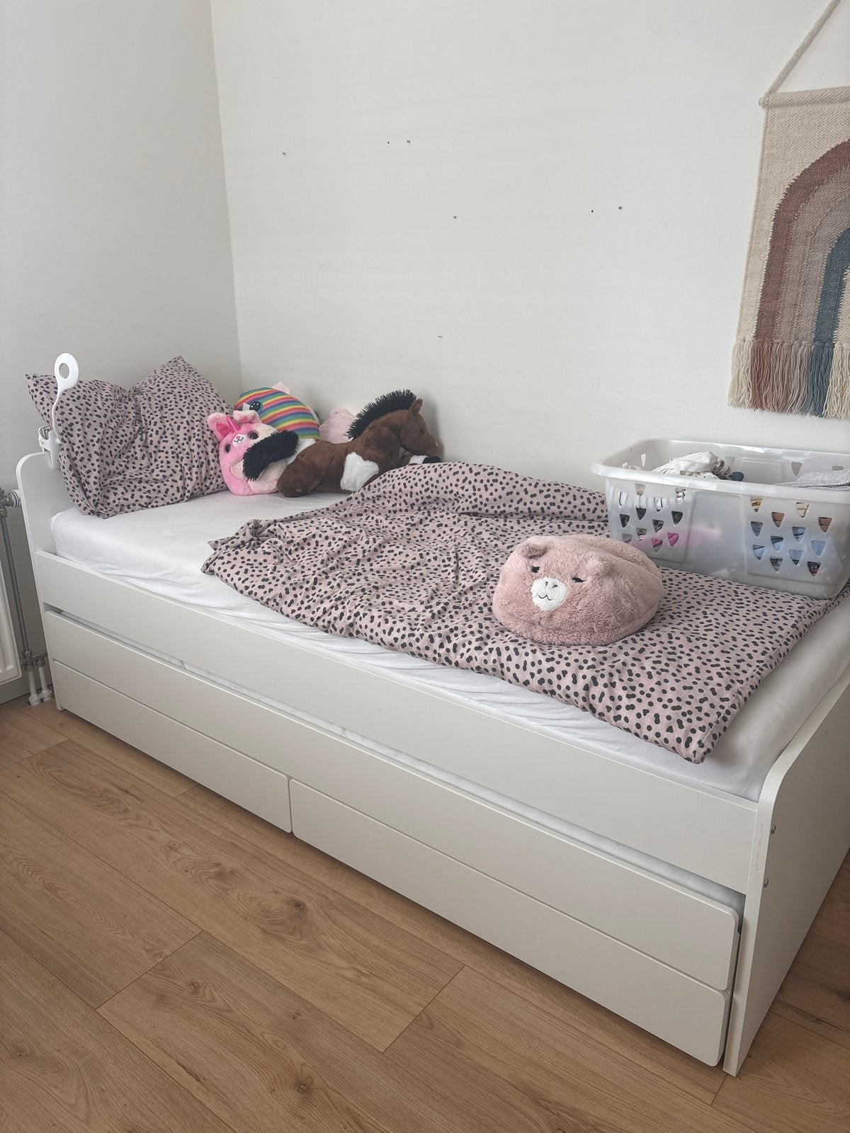 IKEA Uitschuifbed 90x200 met opberglades, Huis en Inrichting, Ophalen, Gebruikt, 90 cm, Eenpersoons