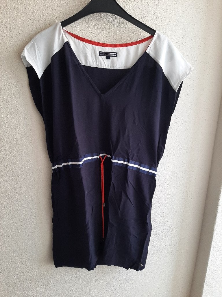 Tommy Hilfiger jurk/strandjurk, Blauw, Ophalen of Verzenden, Zo goed als nieuw, Maat 36 (S)