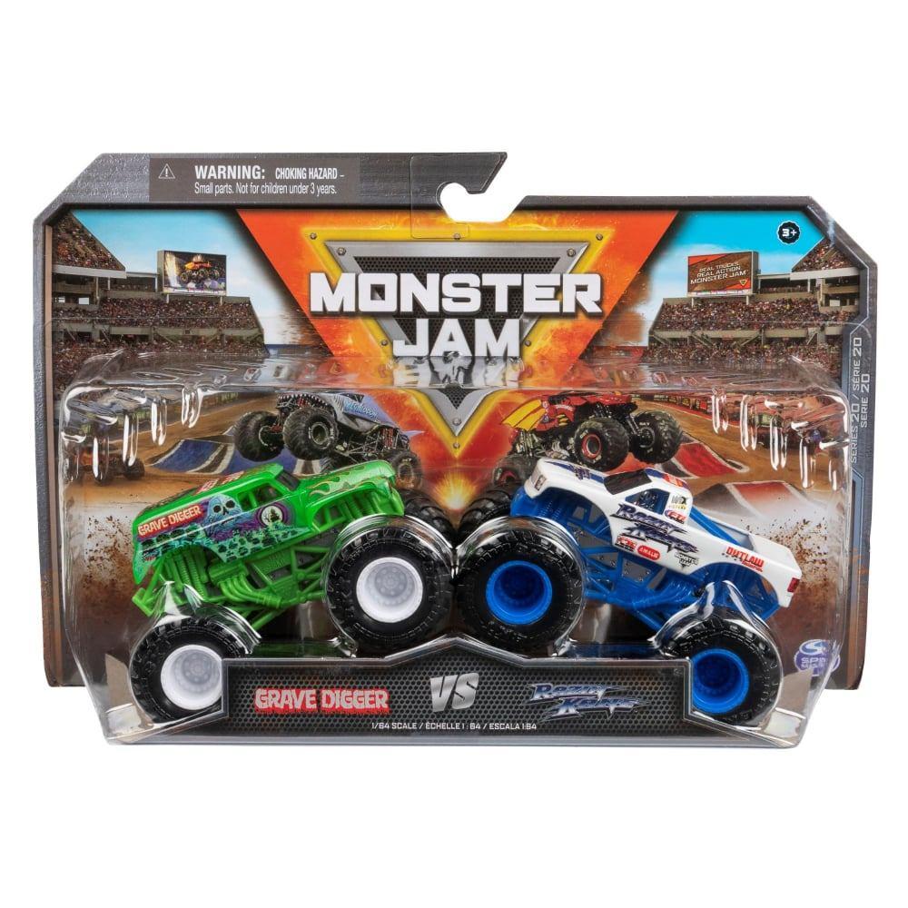 Monster Jam: 2-Pack: Grave Digger VS Razin Kane, Kinderen en Baby's, Speelgoed | Speelgoedvoertuigen, Nieuw, Ophalen of Verzenden