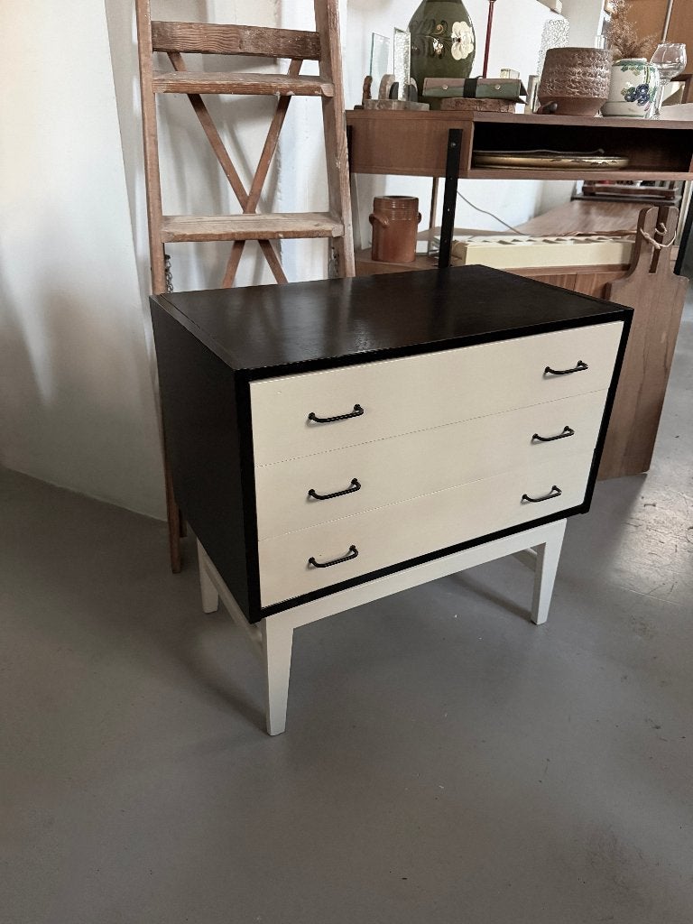 Vintage design ladekast, houten dressoir jaren 60, Ophalen, Gebruikt, -, -