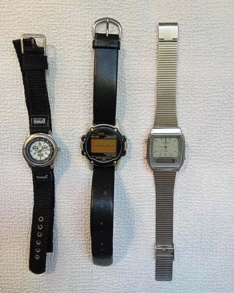 Vintage horloges, Ophalen of Verzenden, Zo goed als nieuw, Leer, Overige merken