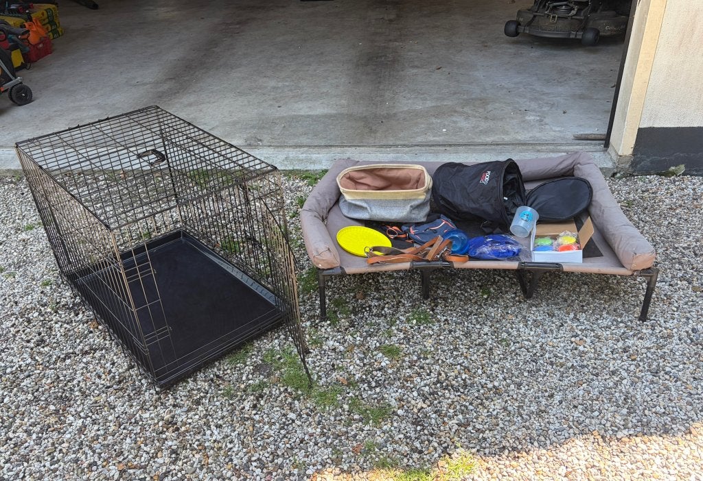 Bench en diverse Honden benodigdheden, Ophalen, Gebruikt