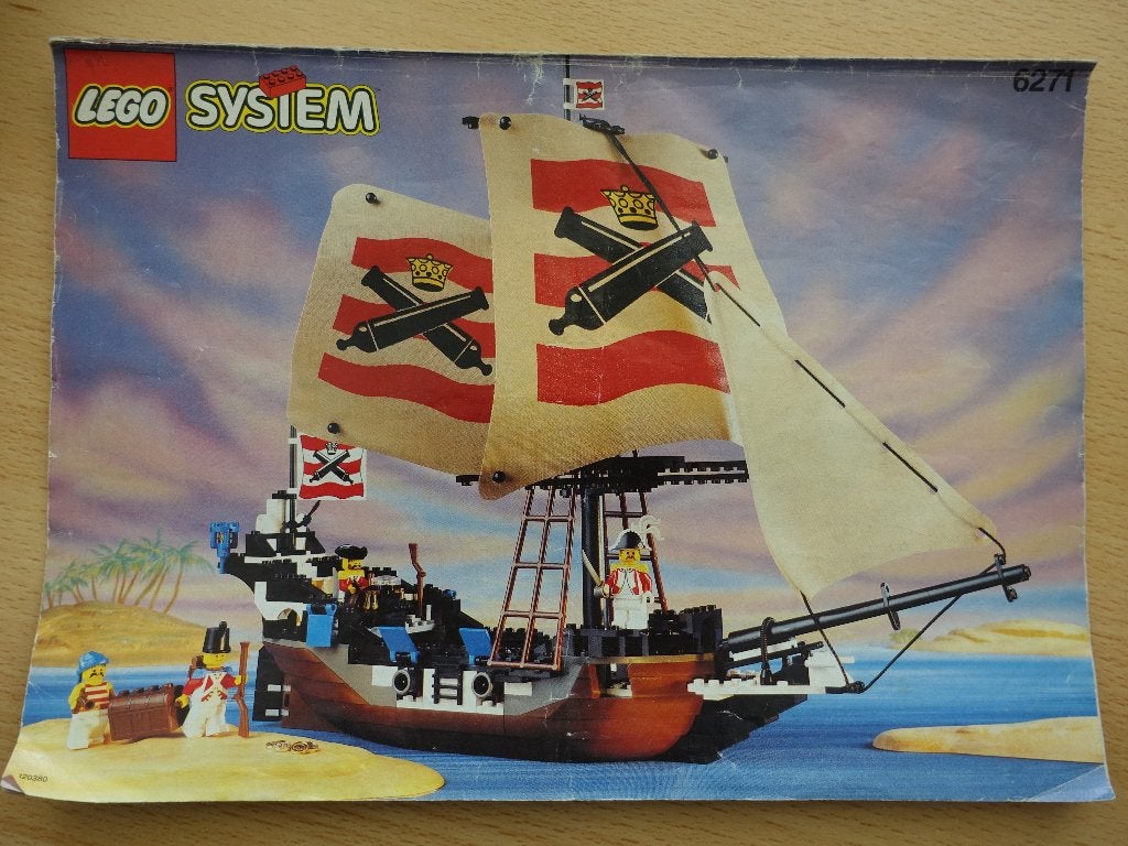 LEGO Vintage Piratenschip set 6271, Kinderen en Baby's, Gebruikt, Lego, Pirates, Complete set