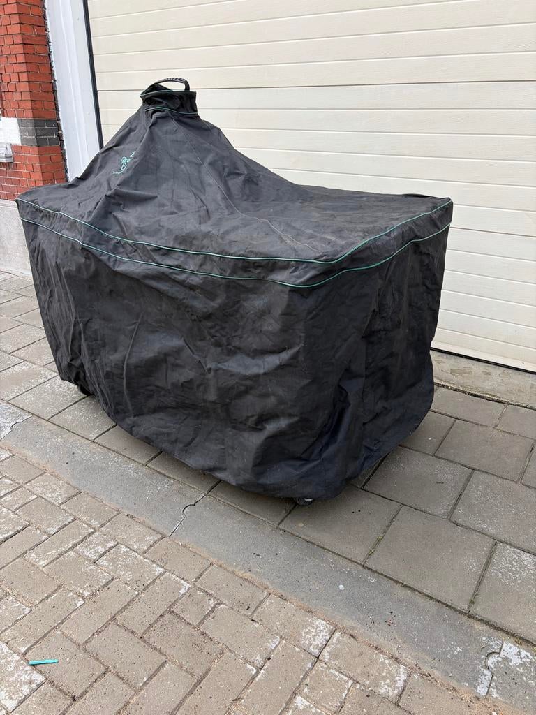 Houten BBQ-tafel/buitenkeuken voor kamado, Ophalen, Gebruikt, Houtskool, Vrijstaand
