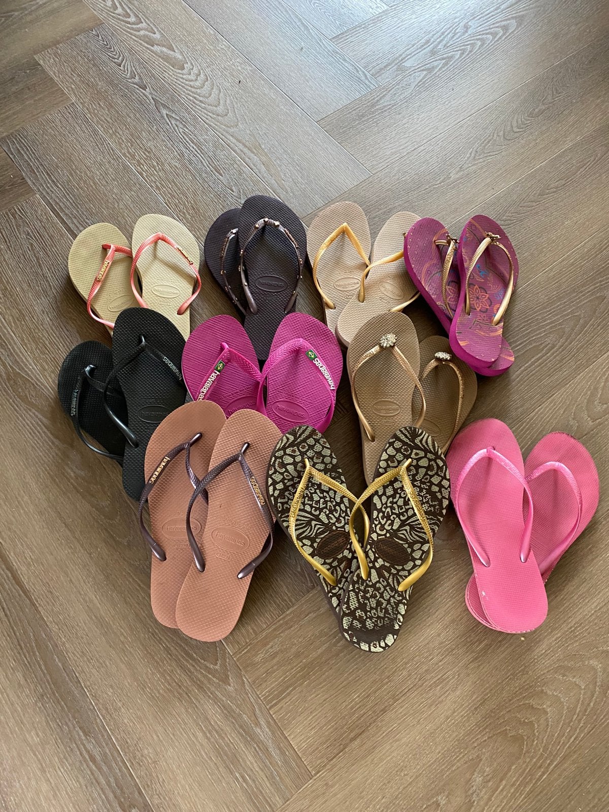 Havaianas 9 paar maat 41/42, Ophalen of Verzenden, Gebruikt
