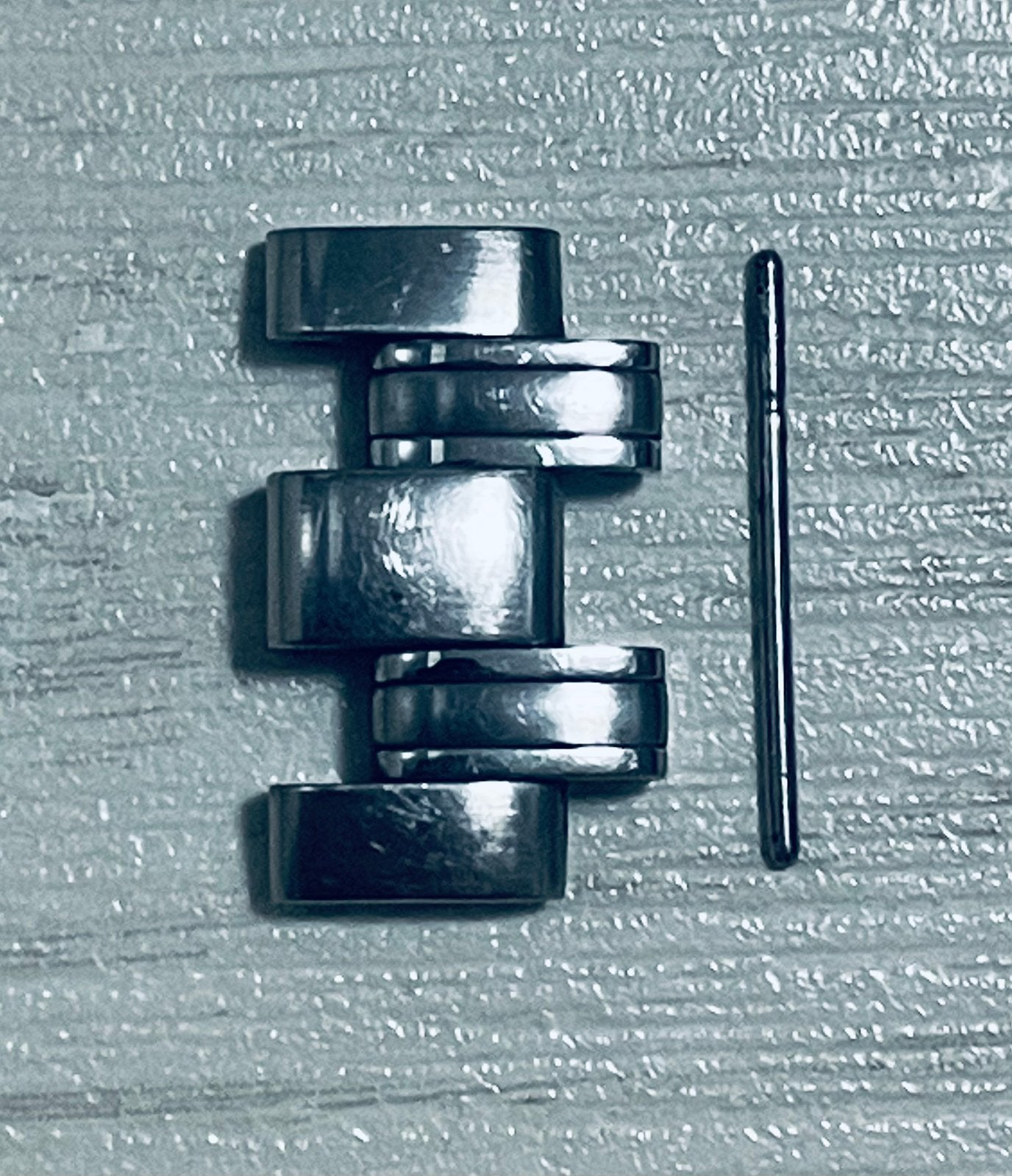 Omega steel link 18mm origineel, Ophalen of Verzenden, Gebruikt, Staal