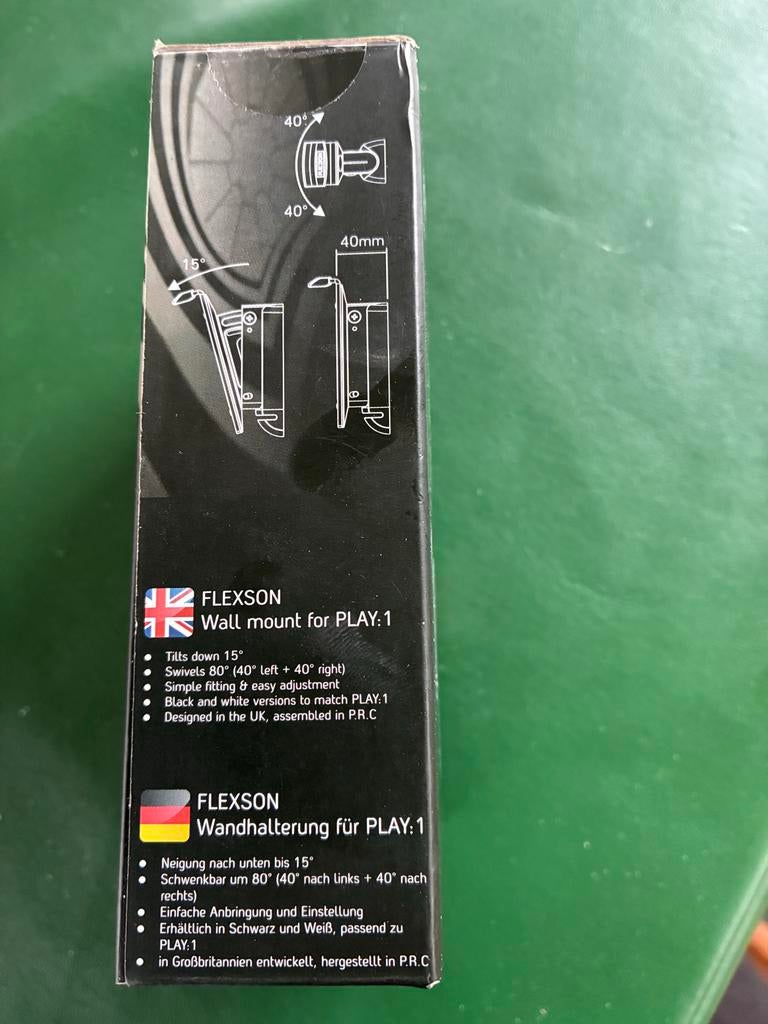 2x Flexson Muurbeugel voor Sonos PLAY:1 - Nieuw in doos, Overige merken, Overige typen, Nieuw, Ophalen of Verzenden