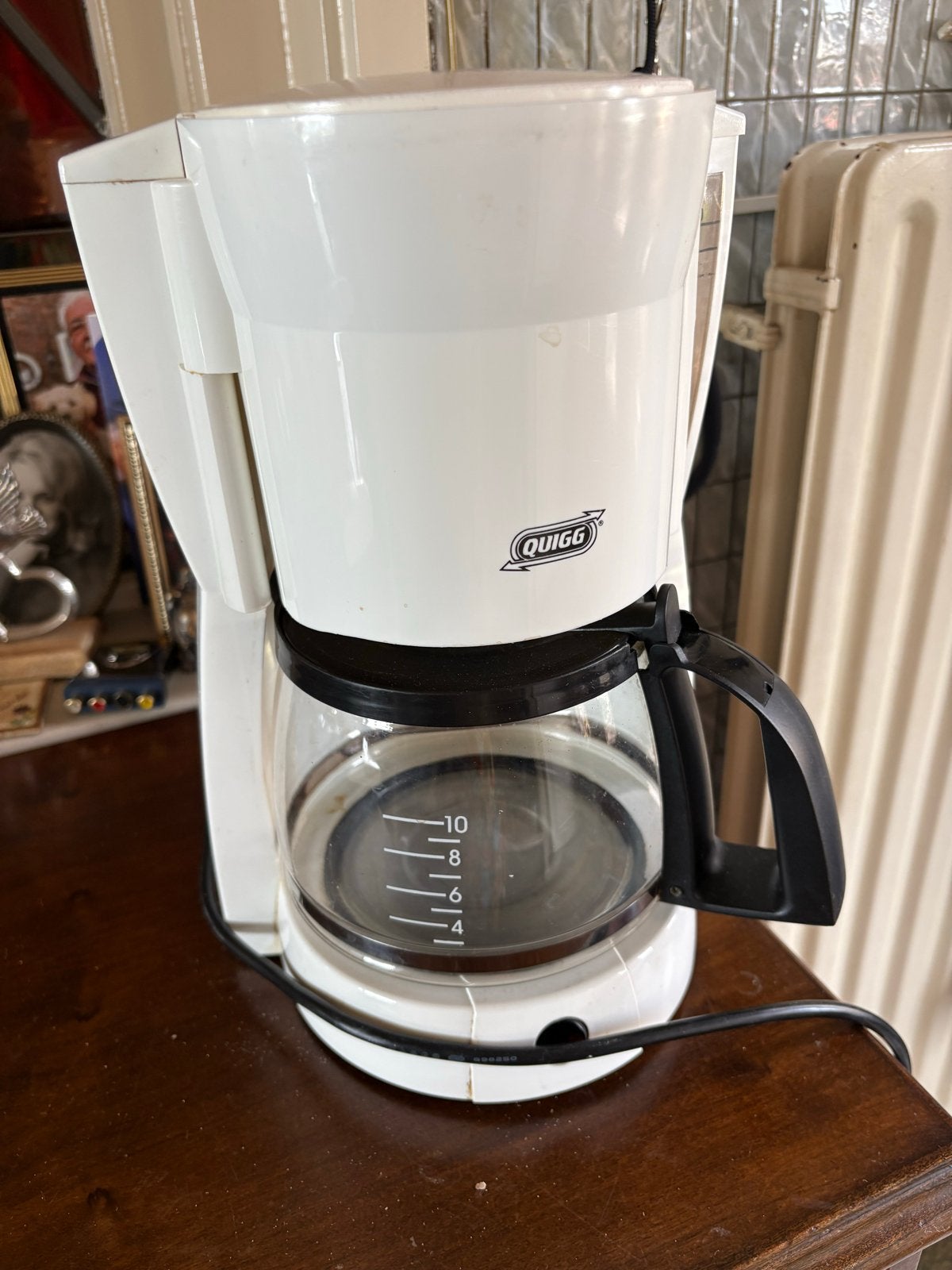 Quigg Koffiezetapparaat - Wit, Gebruikt, Ophalen, Gebruikt, 10 kopjes of meer, Koffiemachine