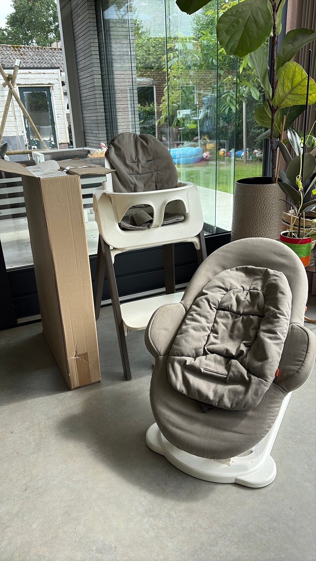 Stokke steps stoel, Ophalen, Gebruikt, Meegroeistoel, Stoelverkleiner