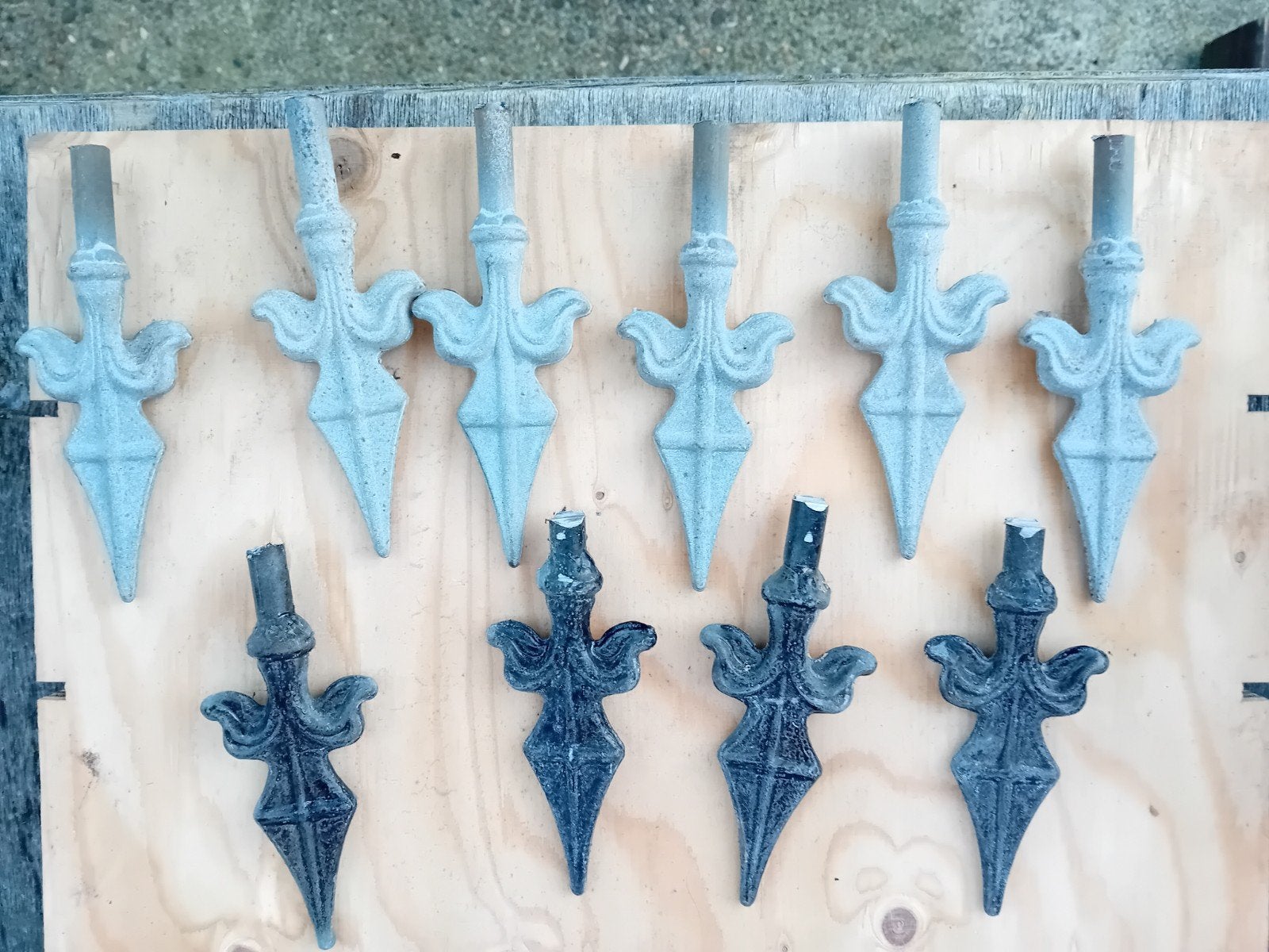 Sierhekwerk hekwerk punten ., Ophalen, IJzer, Sierhekwerk