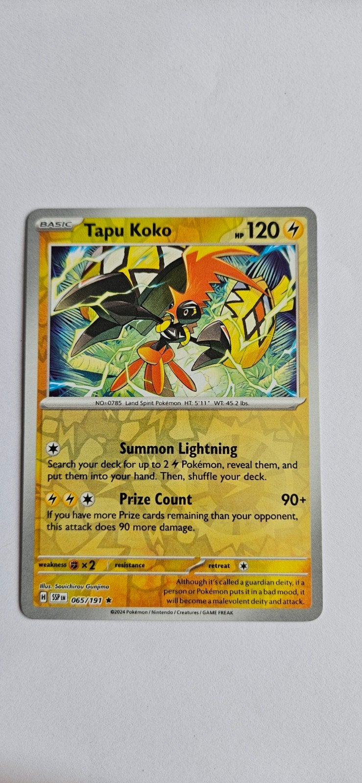 Pokémon Surging Sparks #65, Ophalen of Verzenden, Zo goed als nieuw