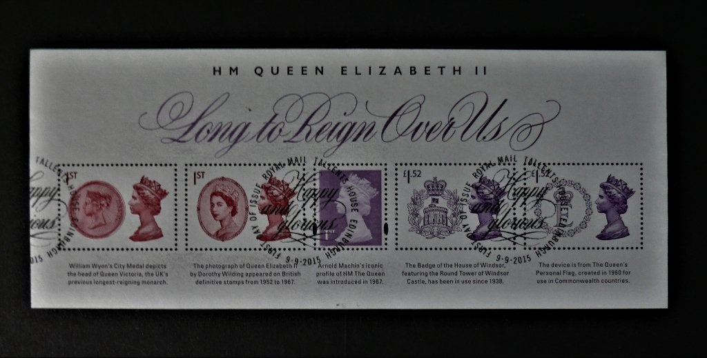 UK / Engeland 2015  Elisabeth / Long to Reign Over Us Blok, Ophalen of Verzenden, Gestempeld