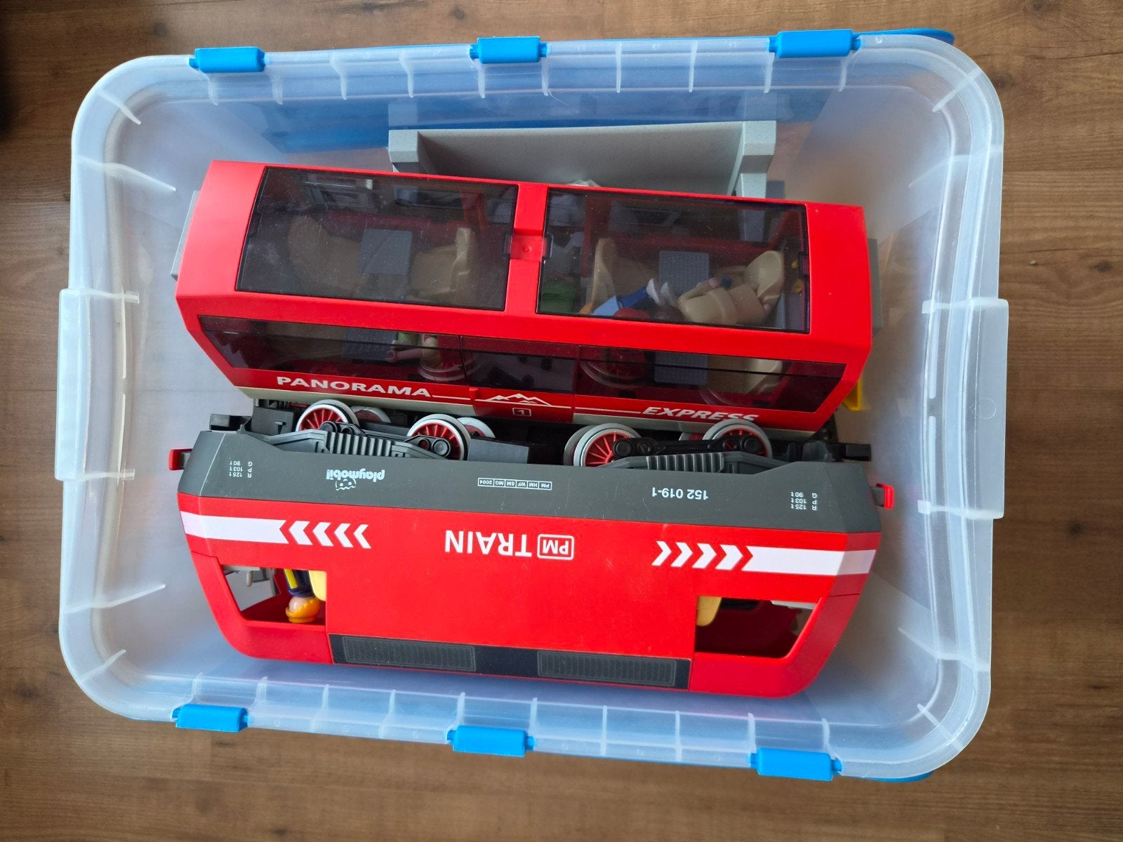 Playmobil 4010 Trein met Rails, Wagons en Overweg, Ophalen