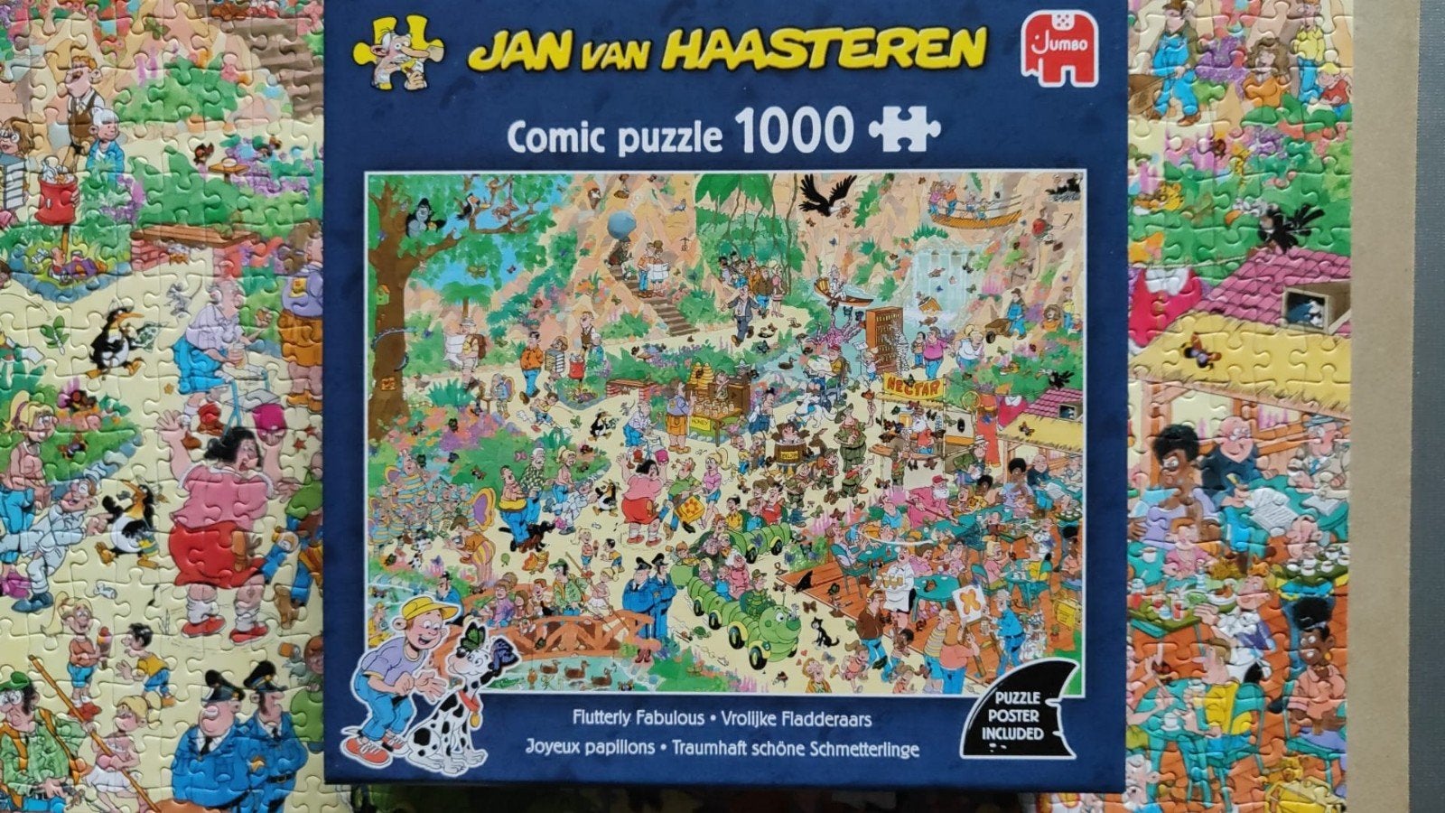 Jan van Haasten Vrolijke fladderaars, Ophalen of Verzenden, 500 t/m 1500 stukjes, Zo goed als nieuw, Legpuzzel