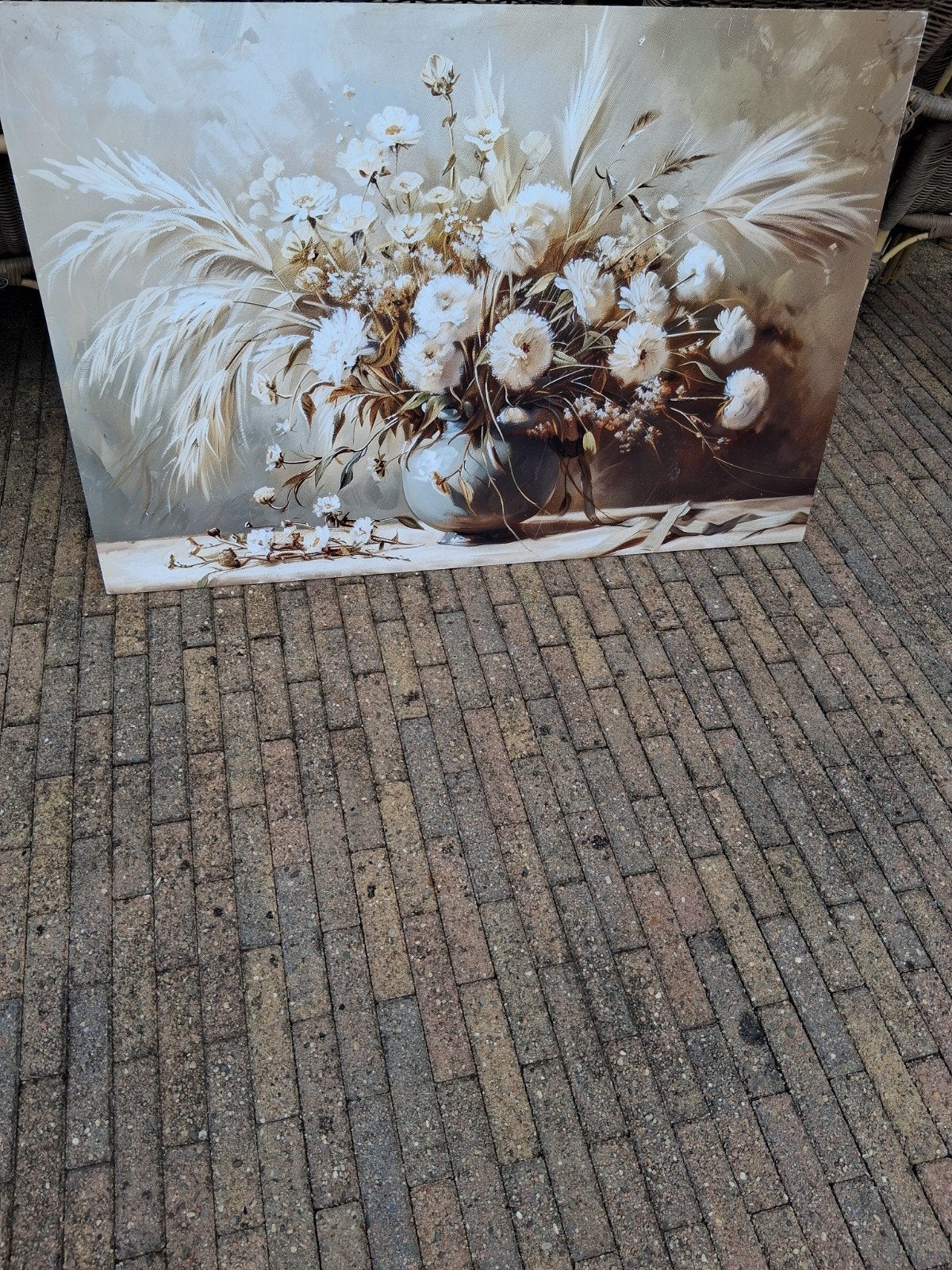 tuindecoratie 120 x 80 cm op aluminium, Ophalen of Verzenden, 100 tot 125 cm, Schilderij