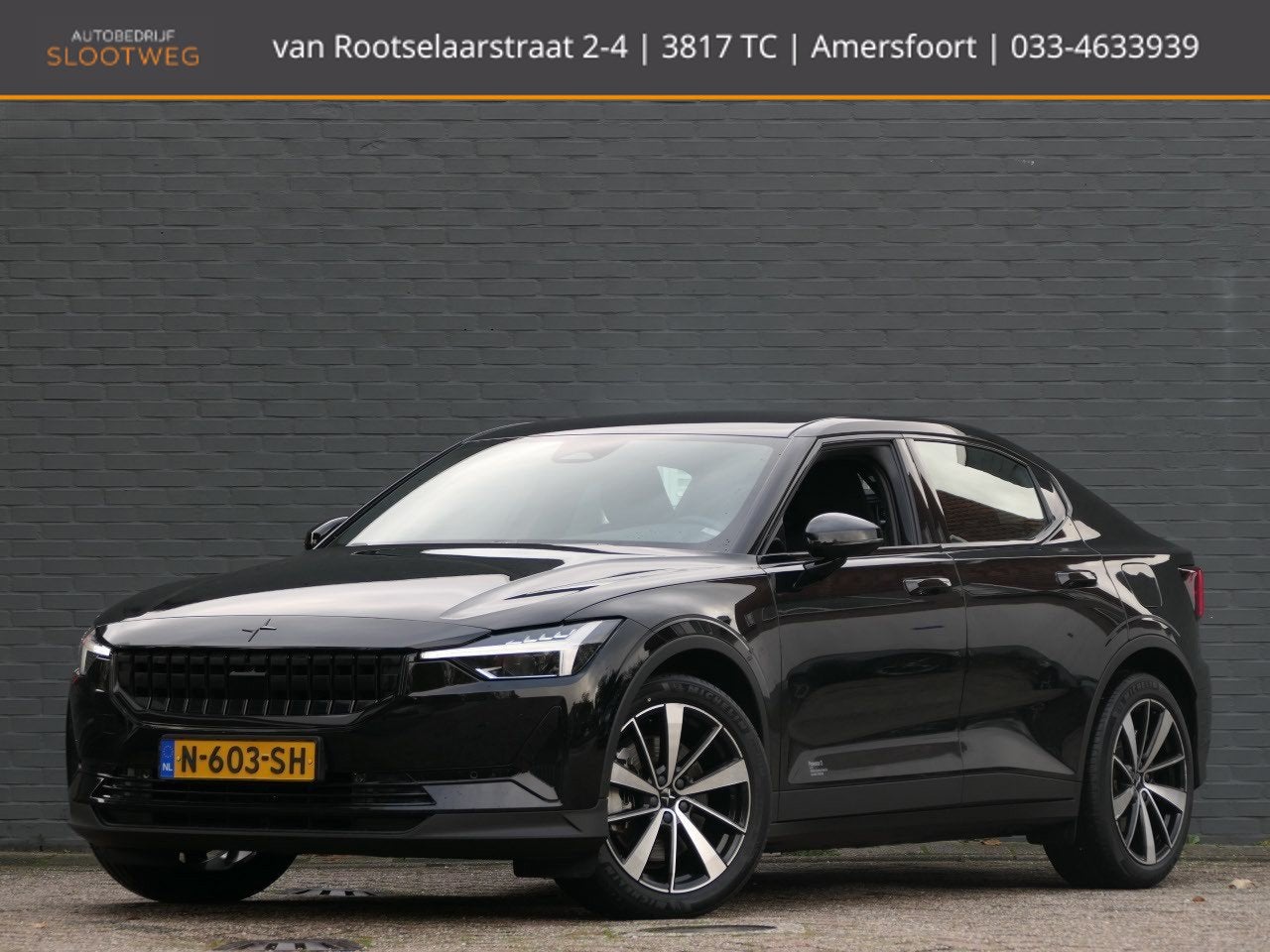 Polestar 2 Standard Range Single Motor 63kWh SoH 92% Keyless, Auto's, Polestar 2, Stof, Gebruikt, Zwart