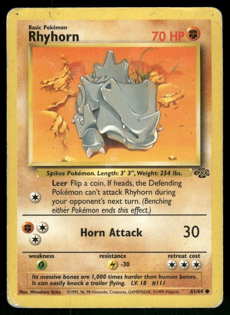 Rhyhorn 61/64 - Jungle (Fair), Verzenden, Gebruikt
