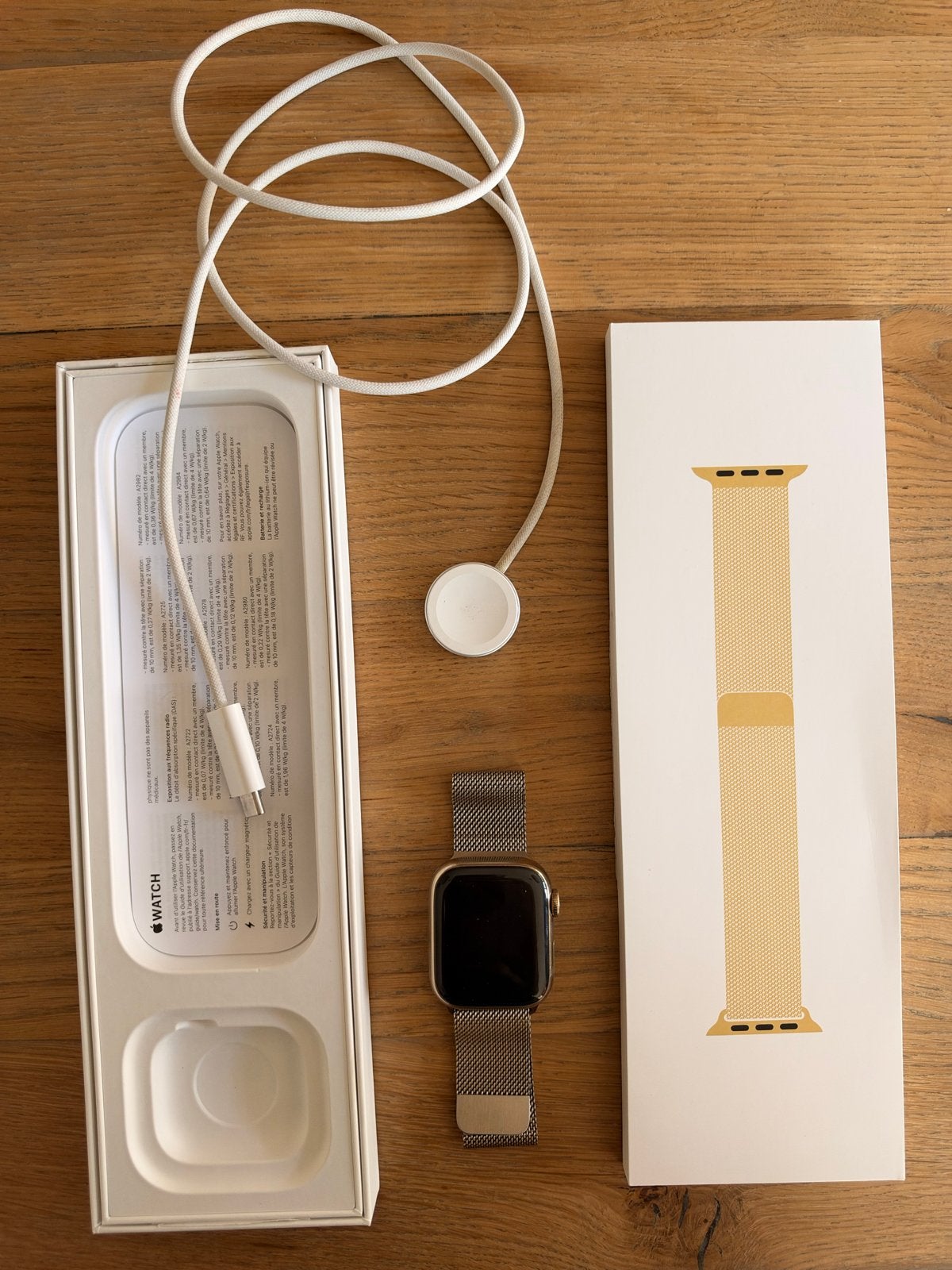 Gouden Apple Watch serie 9 - perfecte staat