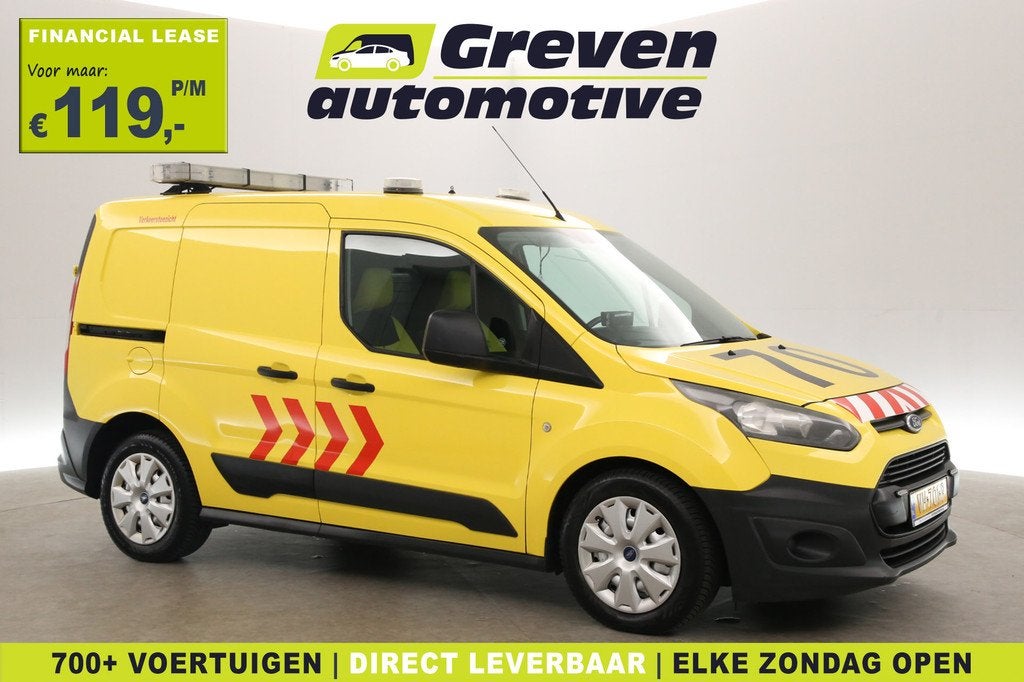 Ford Transit Connect 1.6 TDCI 96PK | Calamiteitenvoertuig |, Auto's, Voorwielaandrijving, Euro 5, Stof, Gebruikt