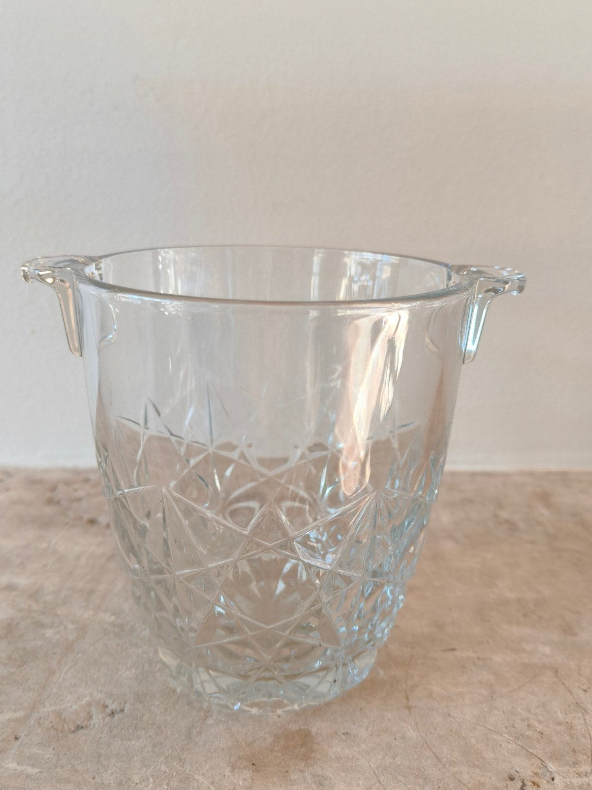 ijsbeker van Kristal glas voor ijsklontjes, Ophalen of Verzenden