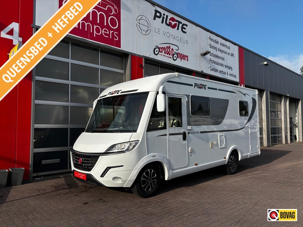 Pilote G 50C Queensbed, 1e Eigenaar! NAP 4-persoons camper, Caravans en Kamperen, Integraal, Ringverwarming, Fiat, Pilote