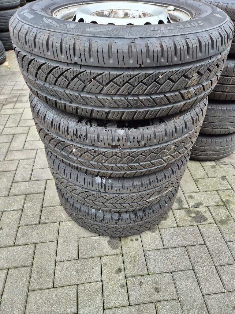 Volkswagen carter/man tge velgen set continental banden, Auto-onderdelen, Ophalen, Bestelwagen, 16 inch, 205 mm