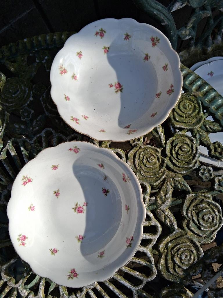 2 x kleine Kom Winterling Marktl. Bavaria met roze roosjes, Antiek en Kunst, Antiek | Servies los, Ophalen of Verzenden
