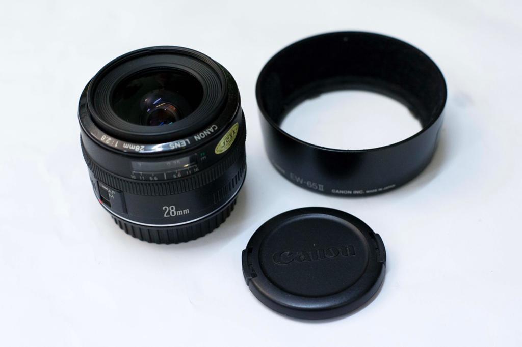 Canon prime lens EF 28mm F1.8 groothoeklens, Ophalen of Verzenden, Refurbished, Groothoeklens