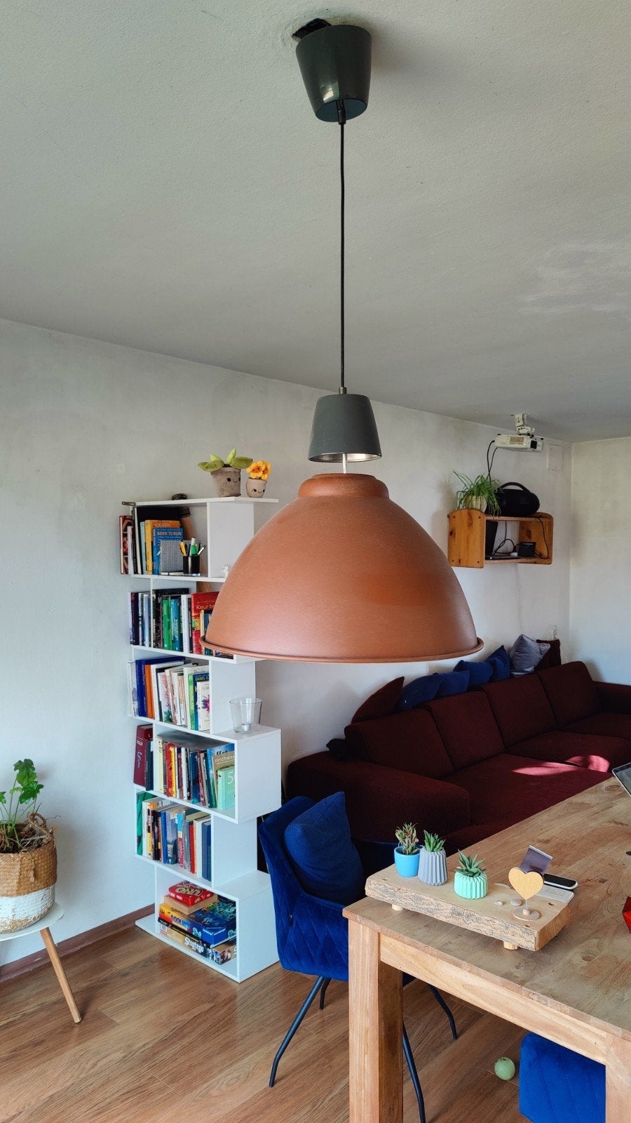 IKEA industriële hanglamp – grote metalen kap – 100watt, Gebruikt, Industrial, retro en tijdloos, een industriële vintage look