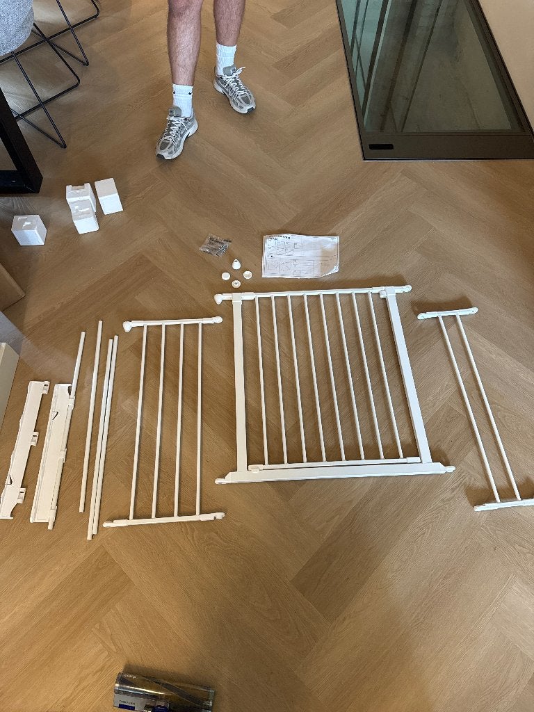 BabyDan flex Veiligheidshekje - Wit, Aluminium, Ophalen of Verzenden, Zo goed als nieuw, 115 cm of meer